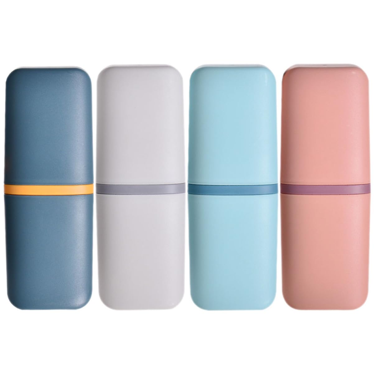PRETYZOOM 4 Juegos Estuche De Viaje para Cepillos De Dispensador Accesorios De Viaje Soporte para Cepillos De Recipiente Portátil para Pasta De 4 Uds * 4