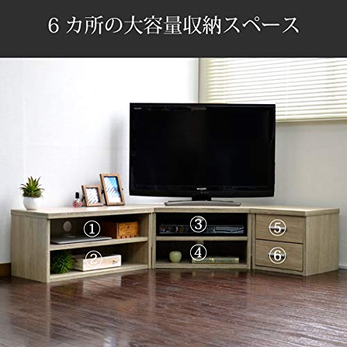 【送料無料】テレビ台 ローボード コーナー3点セット収納 32インチ 32型 Amazon｜テレビ台 コーナー 三角 ローボード テレビボード 3点セット