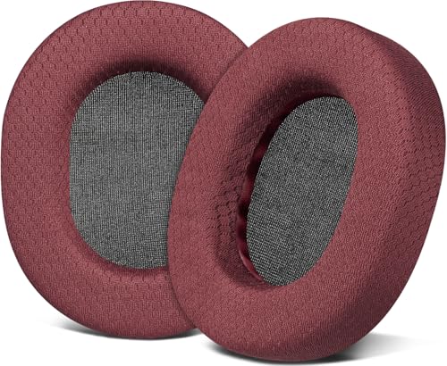 Image of SOULWIT Earpads Replacement for SteelSeries Arctis 1 /3 /5 /Arctis 7 /7+ /7P /7P+ /7X /7X+ /9 /9X /Pro /Prime(Do Not Fit Any Arctis Nova) Headset, Ear Pads Cushions with High-Density Foam (Arctis MF Burgundy) | Also for Arctis 7 /7+ /7P /7X, Arctis Pro, Arctis 9 /9X, Arctis 5 /3 /1, Arctis Prime - Ear Pads Cushions Replacement