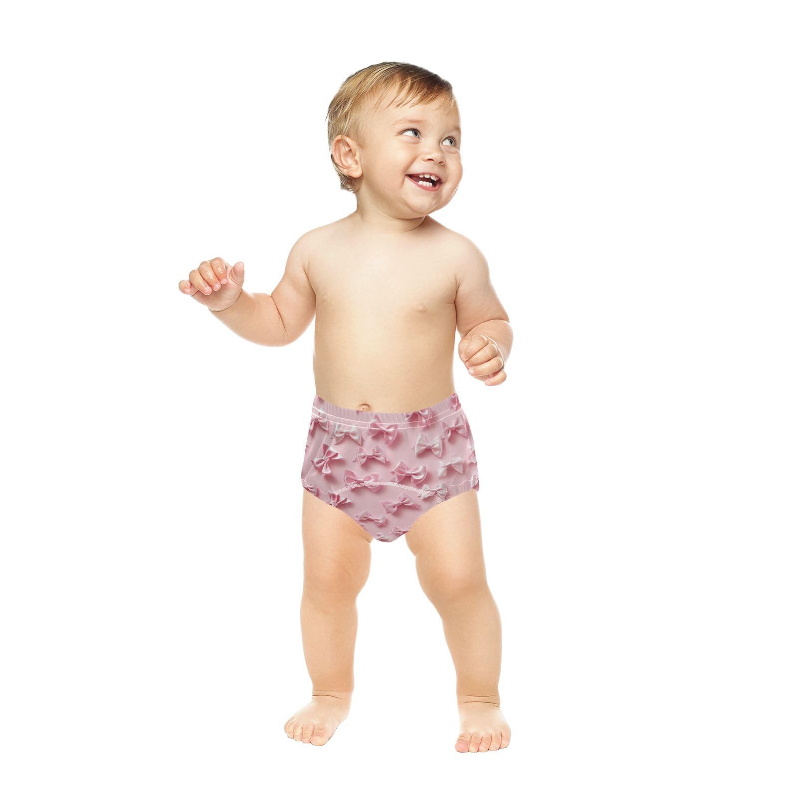 Coikll Ribbon Bows Toddler Training Underwear Waterproof Baby Pee Pants -3T