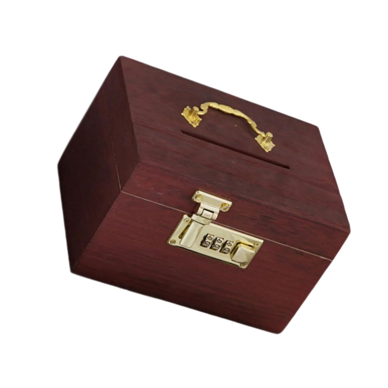 Qusinfc Multiple Compartment Vintage Wood Box Rectangular Storage Organizers Jewelry Desk Accessories Rectangular Storage Box with
