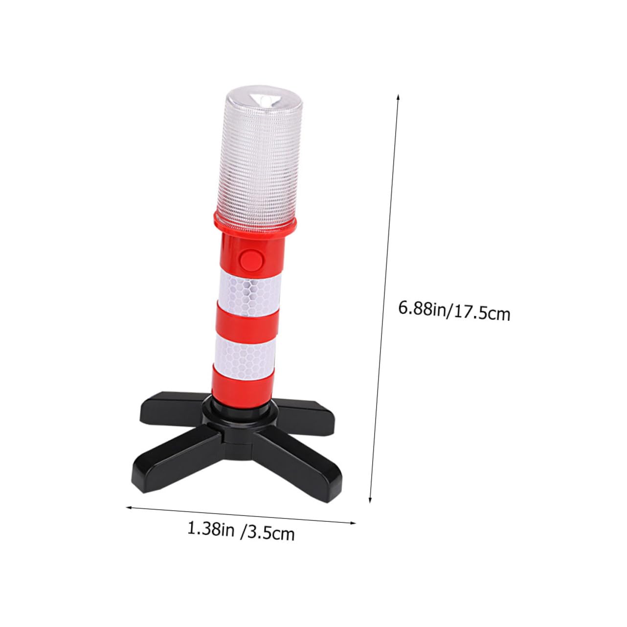 PLAFOPE Luz de Emergencia para Coche, Baliza de Seguridad Roja, Portátil, Soporte Desmontable, Adecuado para Aviso Vial y Control de Tráfico