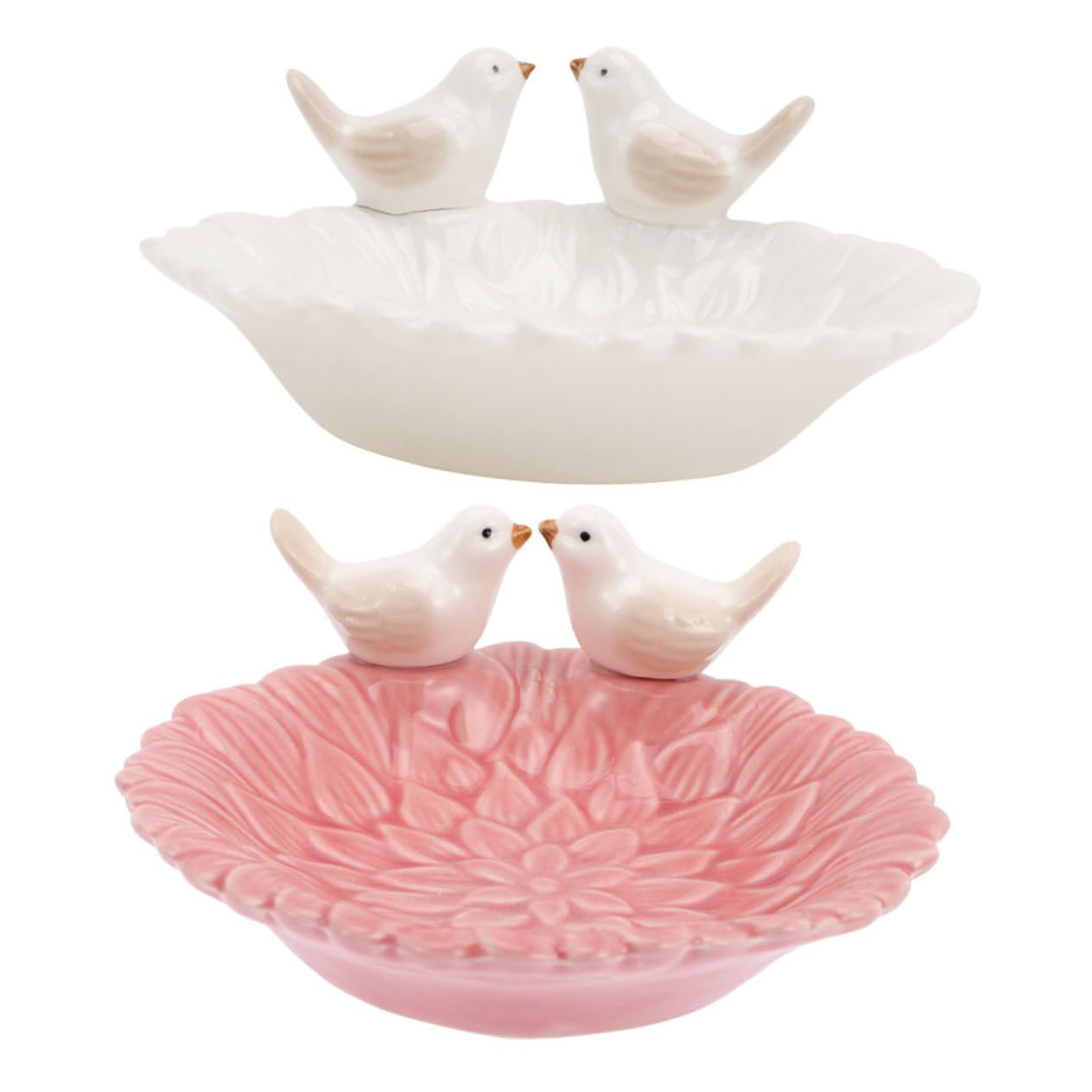 2pezzi Vassoio Ceramica Decorativo Con Statua Di Portagioie Elegante Per Gioielli Accessori e Decorazioni Per Casa e Negozio