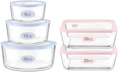 Miniatura 10 de Juego de recipientes de vidrio para alimentos Urban Green con tapa de vidrio, 4 paquetes, recipientes de almacenamiento de alimentos con tapa Verde