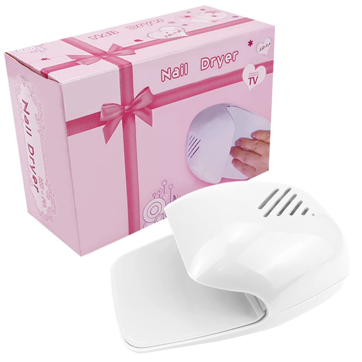 Portable Nail Dryer, Quick Dry Regular Nail Polish Air Blower Nail Dryer Nail Art Polish Machine - Nail Fan Dryer for Regular Nail Polish, Fingernail