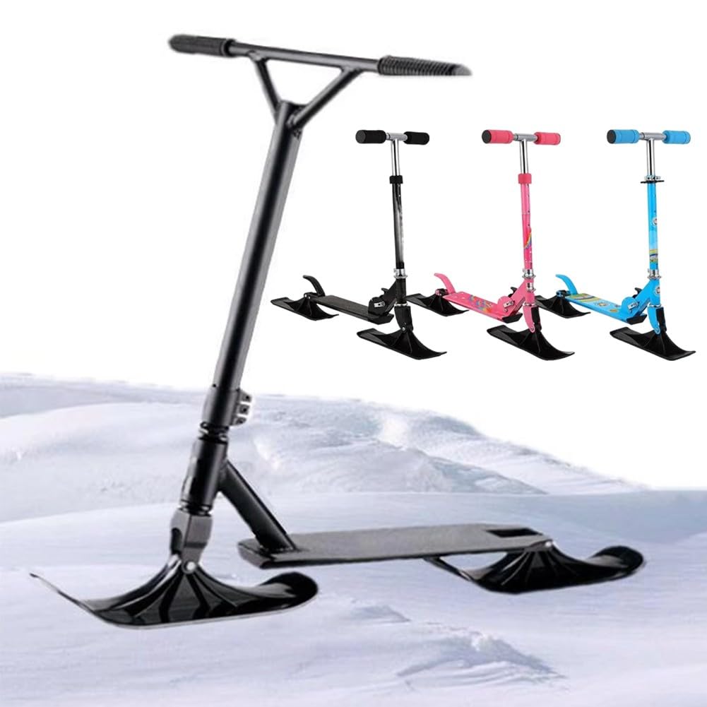 Snow and Land Sled - Monopattino da neve 2 in 1, doppio uso, per adulti e bambini, per tutti i terreni, in PVC resistente all'abrasione, per attività all'aperto e invernali