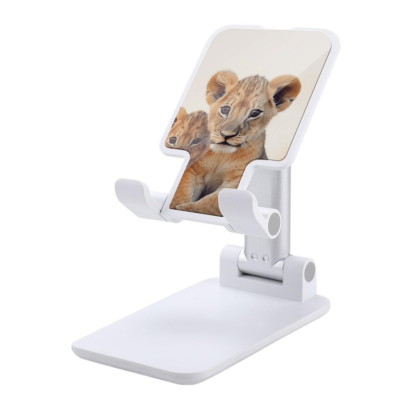 Support de téléphone réglable en forme de petit lion compact