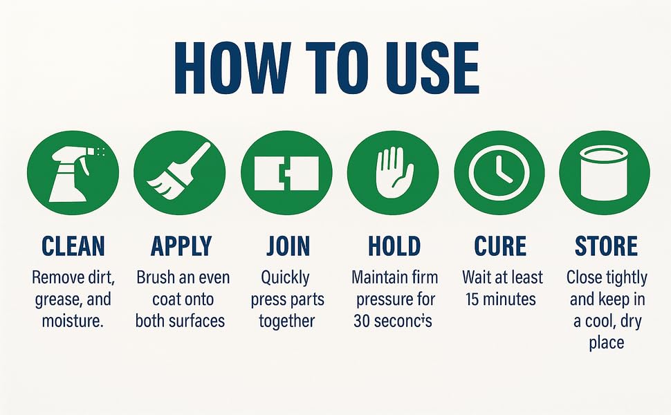 Miniatura 3 de HOOK UP Adhesivos de vinilo de contacto, pegamento impermeable, adhesivo de reparación de secado rápido para piscinas, inflables, PVC, colchones de