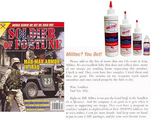 Militec-1 Metal Conditioner & Lubricant, 1oz - Advanced Synthetic Oil for Firearms, Knives, Locks, and Small Mechanical Parts, 1oz