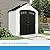 Suncast Vista 7' x 4' Outdoor Storage Shed with Pad-Lockable Double Doors and IllumiVent System, All-Weather Shed for Yard Storage, Brown