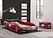 Delta Children Turbo Race Car Twin Bed, Red