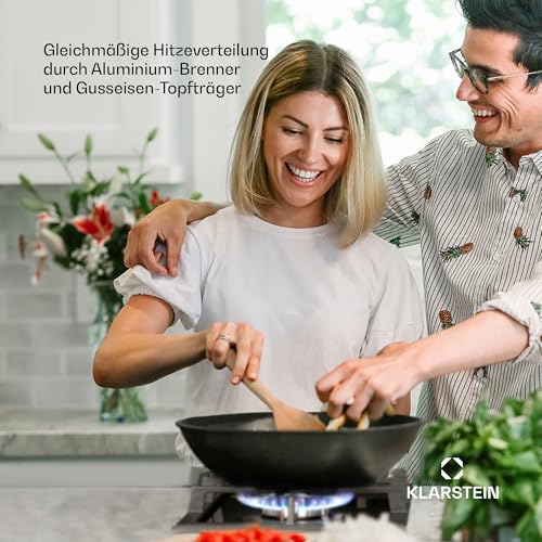 Klarstein Gaskocher 2-Flammig, 4,2 kW Einbau-Gaskocher für Innenbereich, für Wohnmobil, 2-Flammiger Moderner Einbau Gasherd, Zwei Brenner Gas Herd – Bild 6
