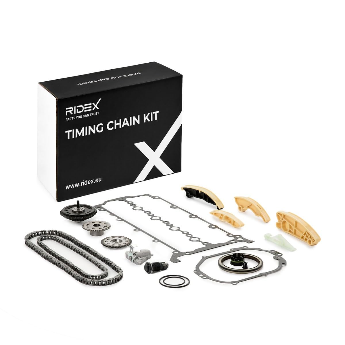 RIDEX 1389T3066 Kit catena distribuzione con guarnizioni con ingranaggio Compatibilità con LAND ROVER Range Rover Evoque L538