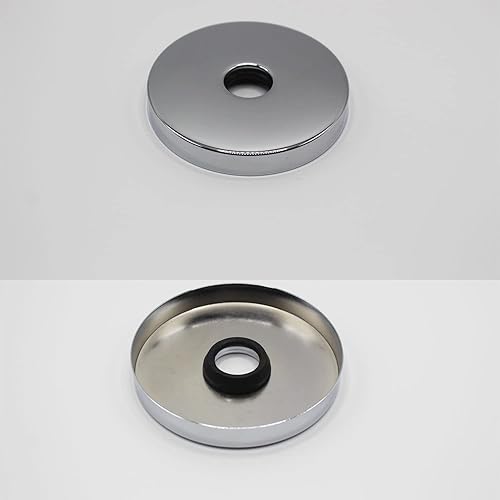 Miniatura 2 de Wilybeol Brida para brazo de ducha de gran tamaño, placa de repuesto con junta de goma, diámetro total de 3.5 pulgadas, diámetro del orificio