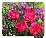 (Präzision gesäumt) Mauspad Gaming Mauspad Rosen und Wildblumen Mauspad, Mousepad (Rose Mouse Pad)