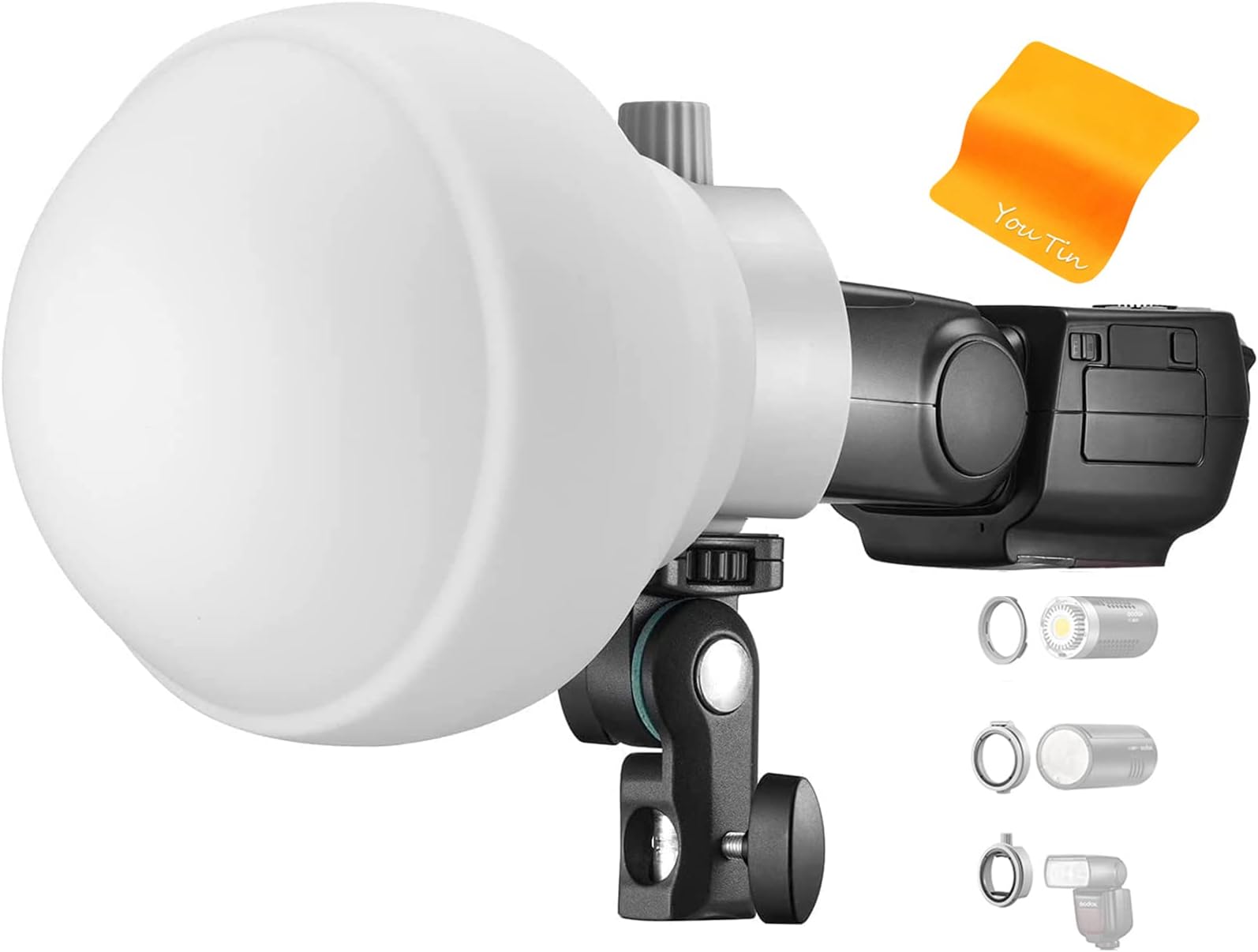 ML-CD15 Camera Flash Diffuser Light for Speedlight Photography Camera Accessories Modifier for Godox AD100PRO AD200PRO AD300PRO AD400PRO V1 V860III TT685II TT600 ML30 ML30Bi ML60 ML60Bi