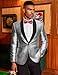 COOFANDY Mens Party Tuxedo Jacket Slim Fit Blazer Shawl Lapel Shiny Suit Jacket for Dinner Prom Wedding