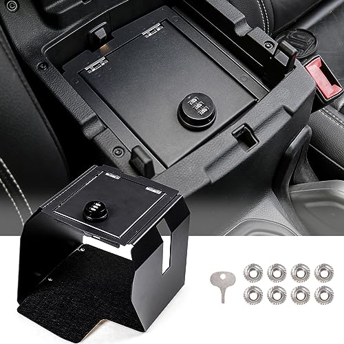 West-xingzhe Center Console Security Storage Box for Jeep Wrangler JL 2018-2025 2/4 Door 4XE Gladiator JT