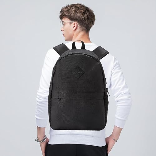 Miniatura 2 de SAGIV&SAHEN Mochila escolar para adolescentes, niñas, niños, clásica, básica, ligera, para adolescentes, mochilas casuales para laptop, Negro -,