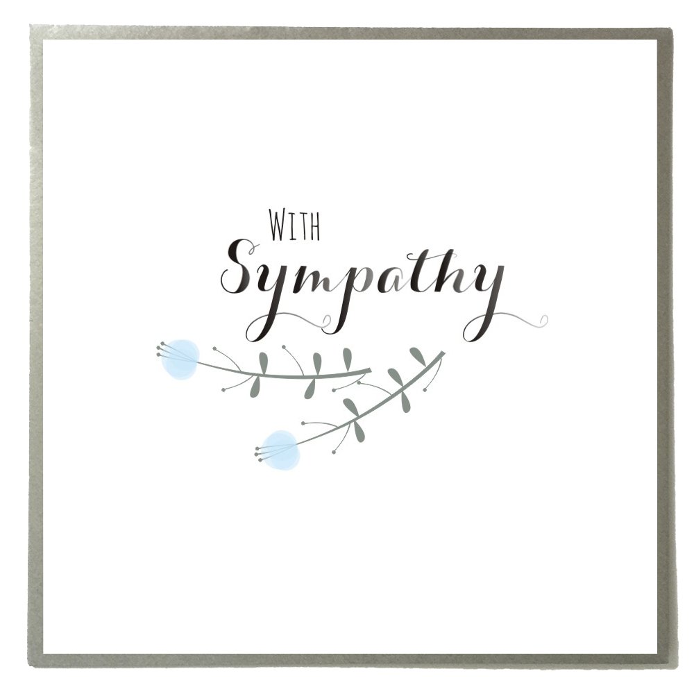 Claire Giles Greeting Cards, Sympathy Greeting Card, Sorry, Thinking of you Card, Flowers design