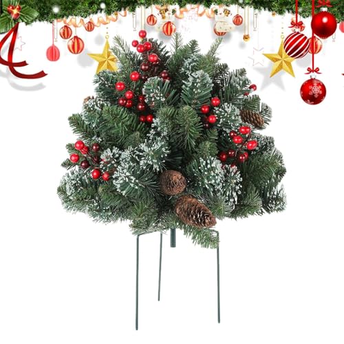 Arbre de Noël Artificiel pour aménager un sol extérieur sans entretien fastidieux