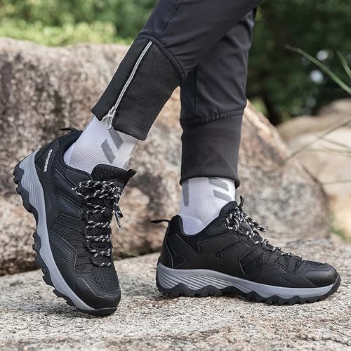 XivUe Couple Outdoor Mountaineering Boots, Muddy wading Plush Hiking Shoes, Rubber Sole Breathable Mesh Ankle Shoes, Casual and Fashionable Travel Boots, Anti Slip Sports Shoes3