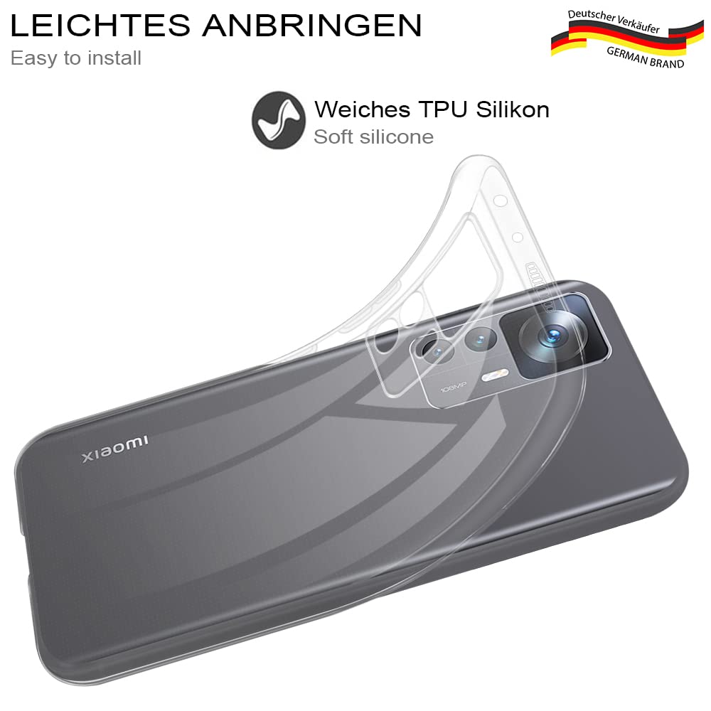 HSP Case For Xiaomi 12T 5G [Dust-repellent] Cell Phone Case | Premium TPU Silicone Case Protective Case | Scratch-resistant Shockproof Drop Protection