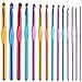 Produktbild JZK 14 x Aluminium Häkelnadeln Stricknadeln Weben Nadeln Häkelhaken Set, 2,0mm / 2,5mm / 3,0mm / 3,5mm / 4,0mm / 4,5mm / 5,0mm / 5,5mm / 6,0mm / 6,5mm / 7,0mm / 8,0mm / 9,0mm / 10,0 mm