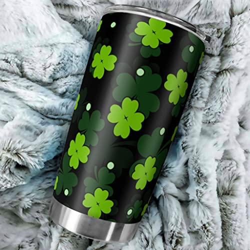 Wmeyiseyiy Taza térmica de acero inoxidable con diseño de San Patricio, 600 ml, con tapa, multicolor - Imagen 6