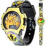 [Accutime Watch Corp.] 腕時計 Accutime POK4214AZ ブラックとイエロー。