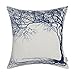 CaliTime Cushion Cover Throw Pillow Shell Vintage Big Old Tree 18 X 18 Inches Navy Blue