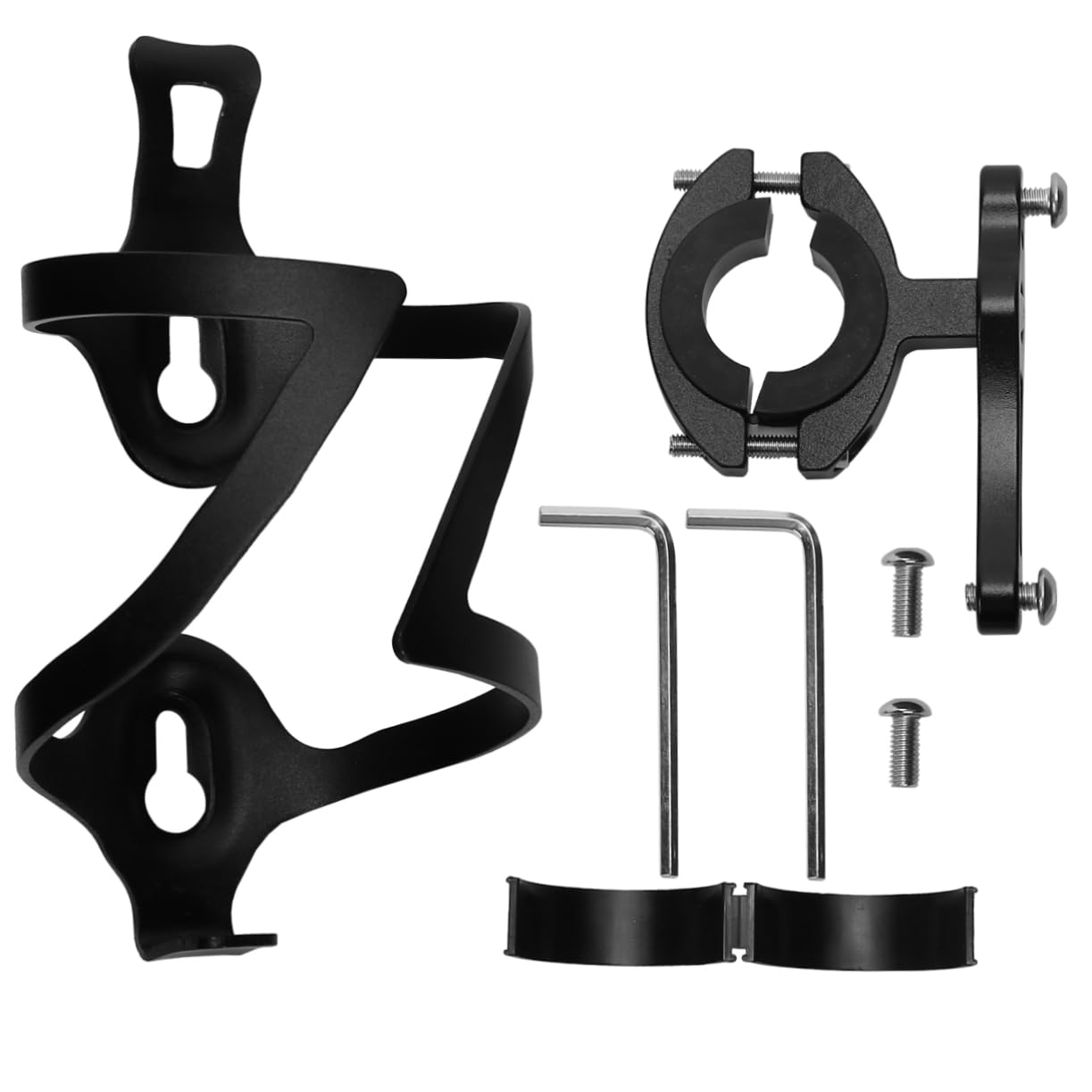 Sosoport 3stücke Aluminium Fahrrad Flaschenhalter Mit Adapter Und Stabiler Trinkflaschenhalter Für Mountainbikes Und Rennräder Robustes Design Für Sicheres Trinken Unterwegs Schwarz