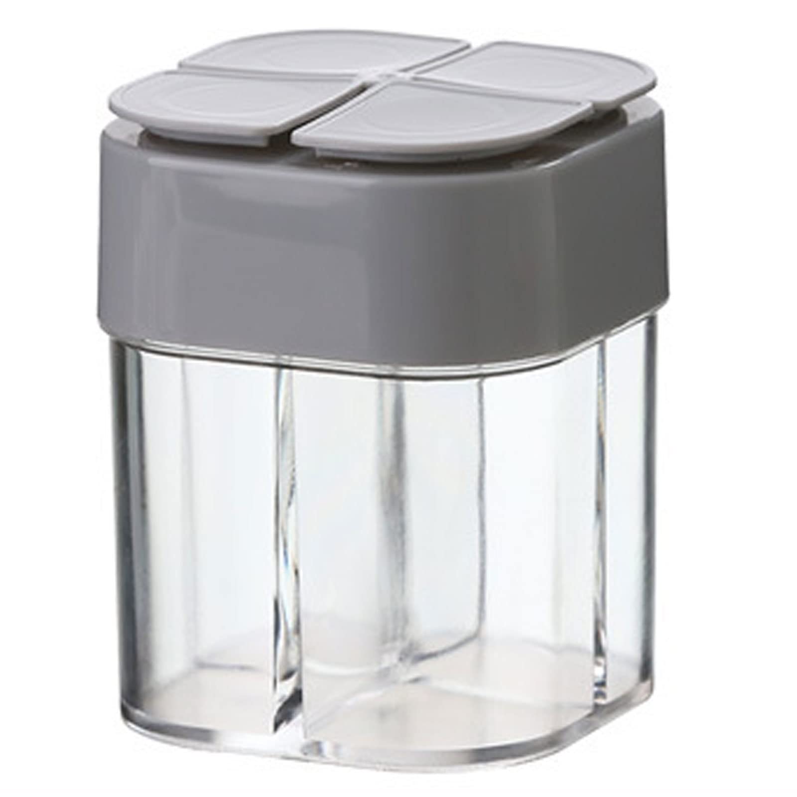 Set Da 2 Contenitori Spezie 4 In 1 Con Etichette, Portaspezie Trasparente Per Grigliate E Viaggio, 200 Ml Ciascuno