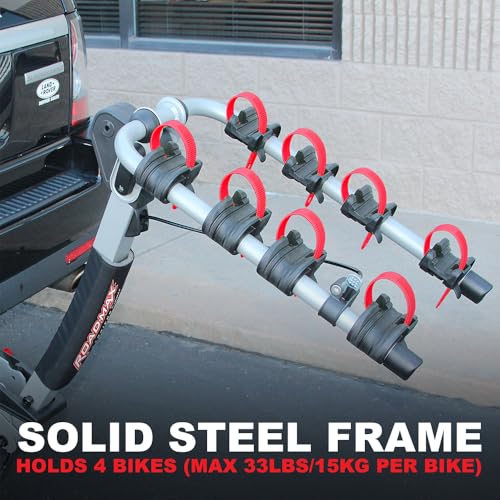 Image of Trimax Road-Max Deluxe 4-Bike Hitch Carrier RMRB4X