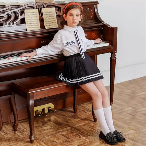 Image of PPXID Girl's British Style School Uniform Shoes Princess Performance Oxford Shoes