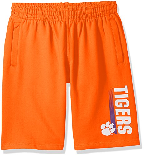 NCAA Clemson Tigers CVC Fleece Shorts, Orange, Large