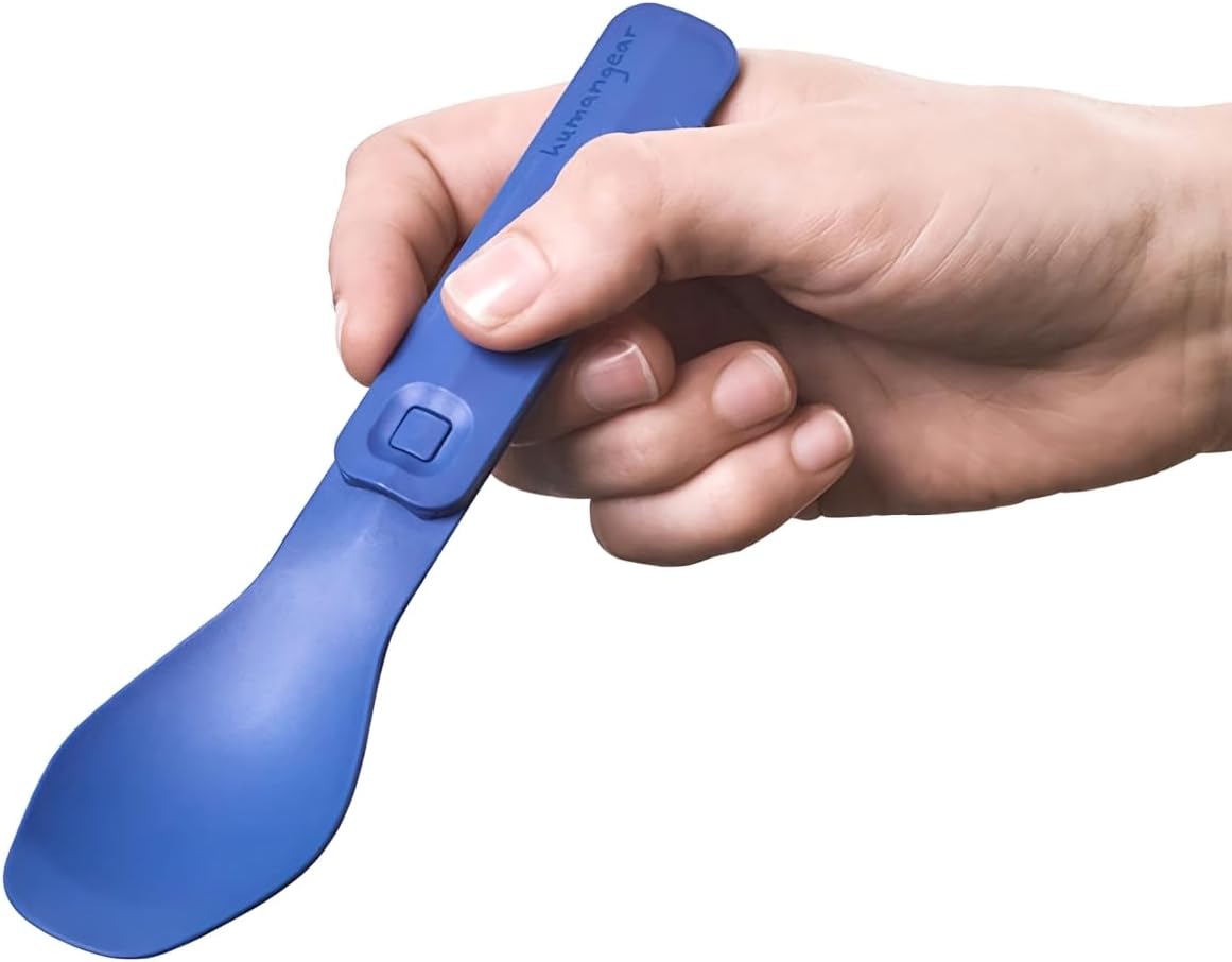humangear GoBites Click | Travel & Camping Utensils | Portable & Convertible Dining Ware | Collapsable Fork and Spoon