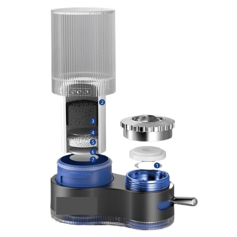 Filtro purificador de agua para grifo, doméstico, inhibidor escala frontal para beber directamente, elemento cocina extraíble(D)