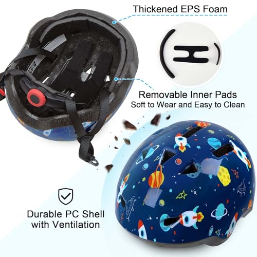 Image of Toddler Helmet, Baby Infant Kids Bike Helmet for Kids Age 1-3 /2-4 /3-5 /5-8 Adjustable Toddler Bike Helmets for Boys Girls for Scooter Skateboard Cycling