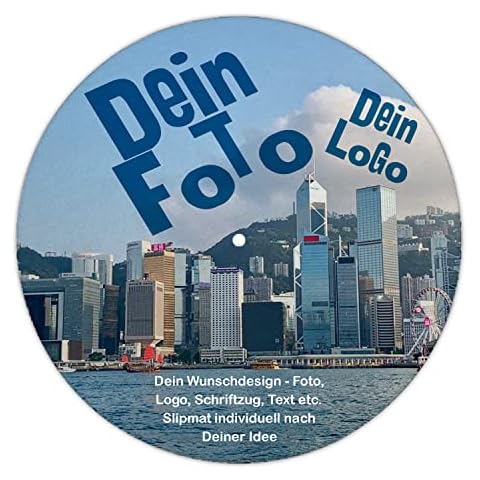 Next Ferry - Slipmat - Personalisierbar mit Wunschtext & Foto - Plattenspieler Matte aus Filz - Slipmats für Dj's - Plattentellerauflage für alle Plattenspieler Turntables - gedruckt in Deutschland Cover