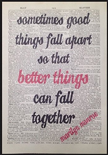 Parksmoonprints Marilyn Monroe Print Vintage Dictionary Page Wall Art Picture Famous Quote