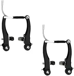 Freio Bicicleta V-BRAKE Aluminio Preto Fosco Diant + TRAS (logan)