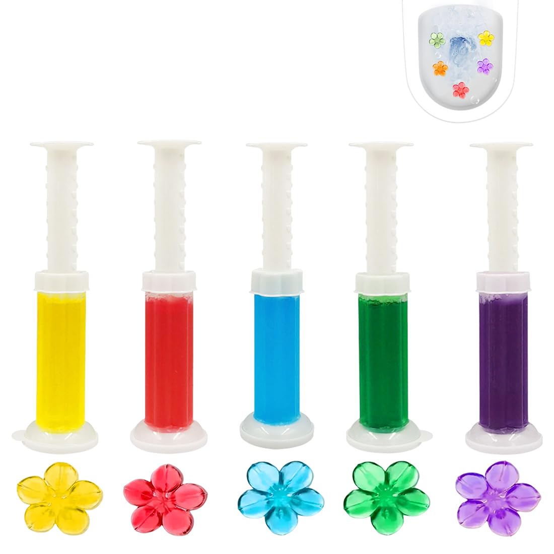 5 Pezzi Gel Da Toilette Deodorante Floreale - Detergente Profumato Per WC Con Gel Aromatico | Pulizia E Deodorazione Del Bagno, Profumazione Lunga Durata, Accessori Igienici Per La Toilette