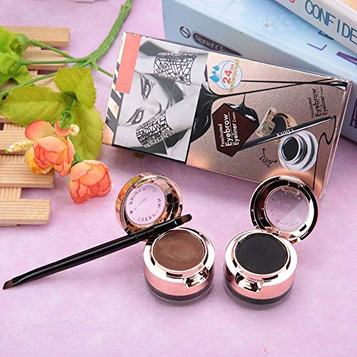 Penna e eyeliner per sopracciglia 2 in 1, crema