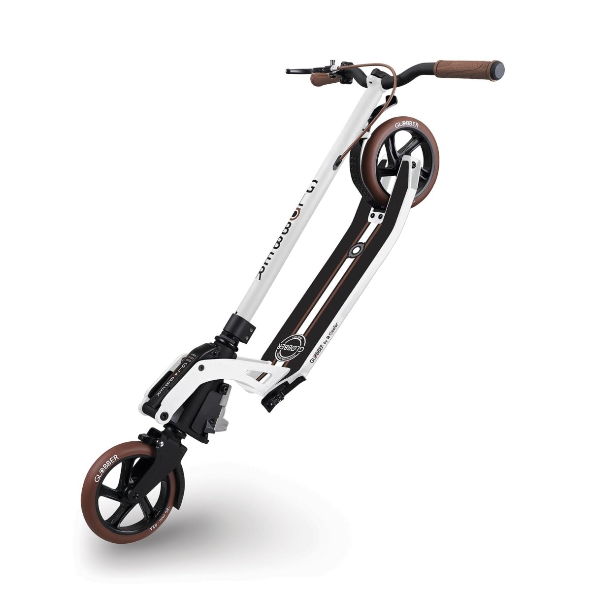 Globber - Trottinette One K 180 BR Guidon Fixe avec Frein Vintage - Noir