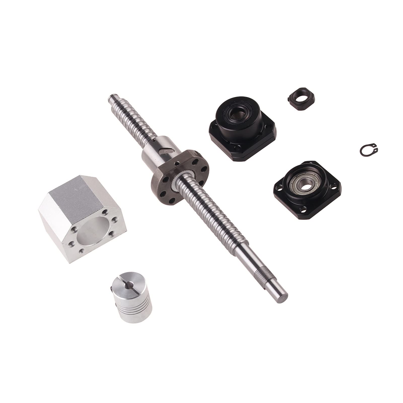 Kit Vite A Sfera SFU1605 1000mm Per CNC - Con Dado, Supporti BK12/BF12, Accoppiamento