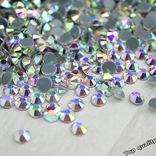 Hotfix Rhinestones for Clothes High Crystal Ab Iron On Strass Nail Glass Stone DIY Boots Стразы Для Одежды