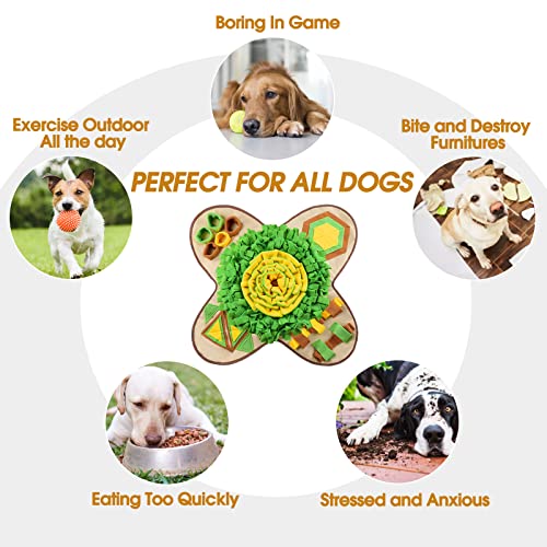 HOPET Snuffle Mat for Large Dogs, Slow Feeder Dog Puzzle Toys Interactive Sniff Feeding Training Mat for Puppy Treats… - Image 5