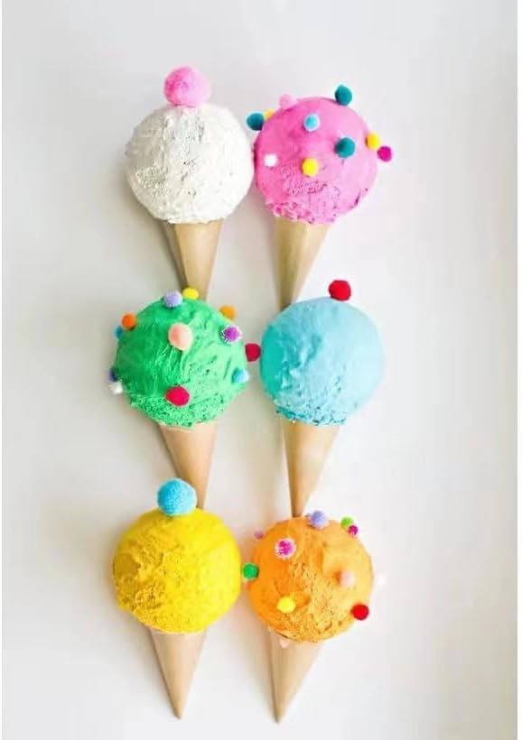 Miniatura 4 de TFARC FOAM Paquete de 4 bolas de espuma de 4 pulgadas para manualidades, esferas de poliestireno suaves para decoraciones de bricolaje, decoración