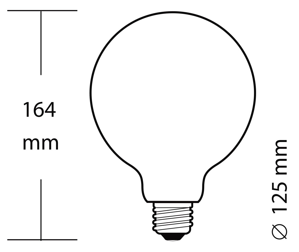 greenandco 4 żarówki LED w stylu vintage z możliwością ściemniania do oświetlenia nastrojowego, E27 G125, 4,9 W, 100 lm, 1800 K (bardzo ciepła biel) | 320° | 230 V | szary przydymiony | bez migotania